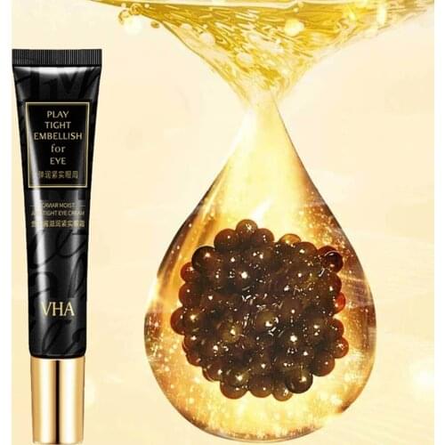 Caviar Moisturizing Eye Cream Avocado Soothes Dark Circles Eye Cream Night Repair Day Nourishing Firming Skin Eye Essence Cream
