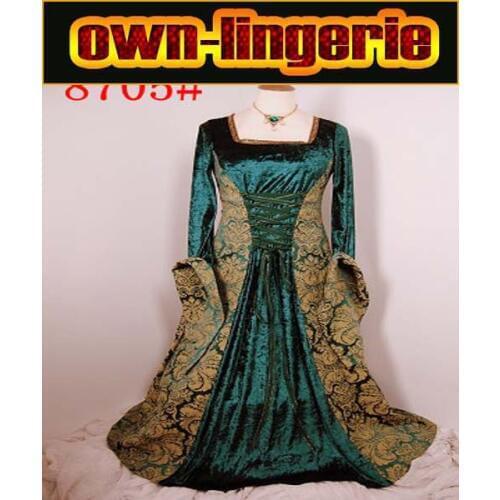 Carnival Dresses for ladies elegant medieval Princess costume dress, medieval Dresses 4724