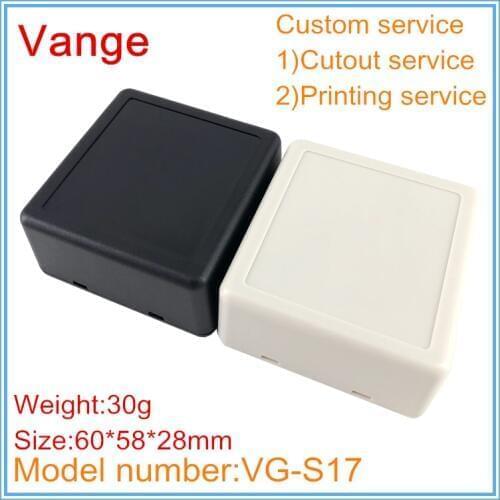 1pcs/lot electronics mould shell housing 60*58*28mm ABS box plastic buckle enclosure for industrial control switch product