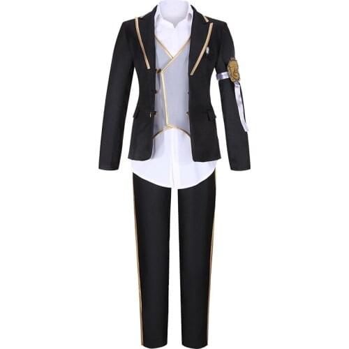 Twisted-Wonderland Cosplay Costume Octauinelle Floyd Leech Uniform Jacket Pants Shirt Halloween Costume for Adult Women Man