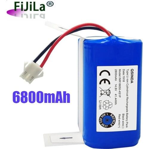 100%Original 14.8V 6800mAh robot Vacuum Cleaner Battery Pack replacement for chuwi ilife A4 A4s A6 A9,V7,V7s Pro Robotic Sweeper