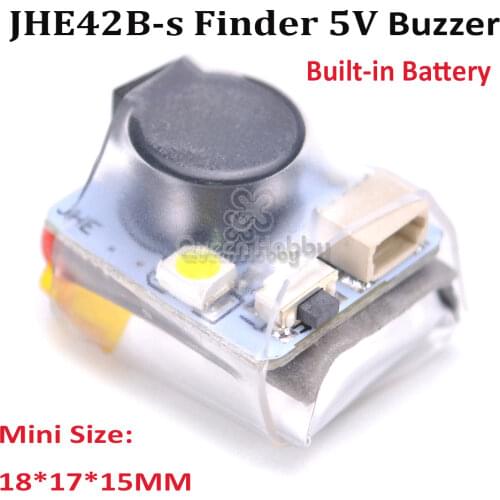 Mini JHE42B-s Finder 5V Super Loud Buzzer Tracker 100dB with LED Buzzer Alarm super light For FPV RC Drone F3 Flight Controller