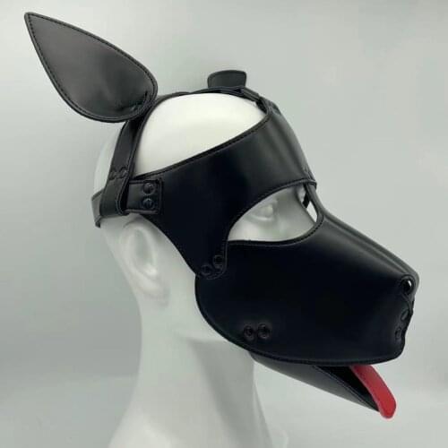 Fashion Puppy Cosplay Padded Dog Pet Role Mask for Role Play Halloween Party Event Ball Costumes Prop