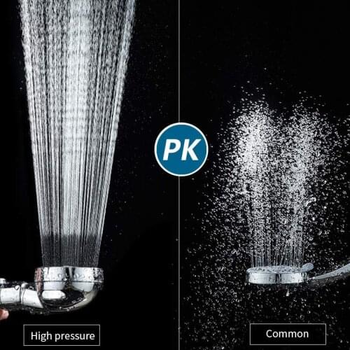 High-quality high-pressure rain shower head with on / off pause switch 3 set shower water-saving filter nozzle high-pressure wat