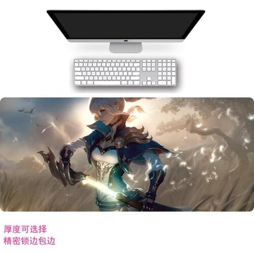 New for Game Genshin Impact Gaming Mouse Pad Mat Barbara Keqing Zhongli Ergonomic Rubber Mousepad Cosplay Props Christmas Gift 1