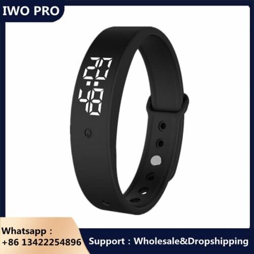 New Smart Bracelet V9 With Body Temperature Monitoring Precise Display Smart Band Vibration reminder Smart Clock Smart Wristband
