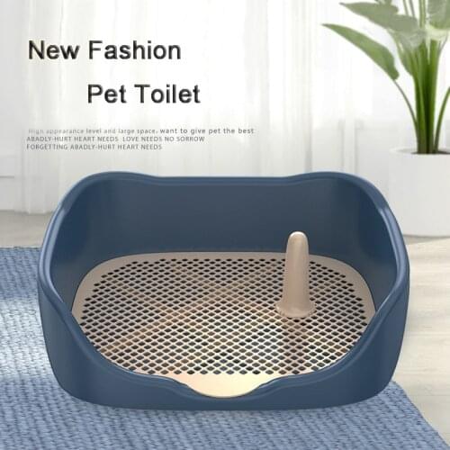 Portable Dog Toilet Pee Pad Plastic Double Layer Tray Dog Training Puppy Cat Toilet For Small Dogs Cats Pets WC Toilet Cleaning