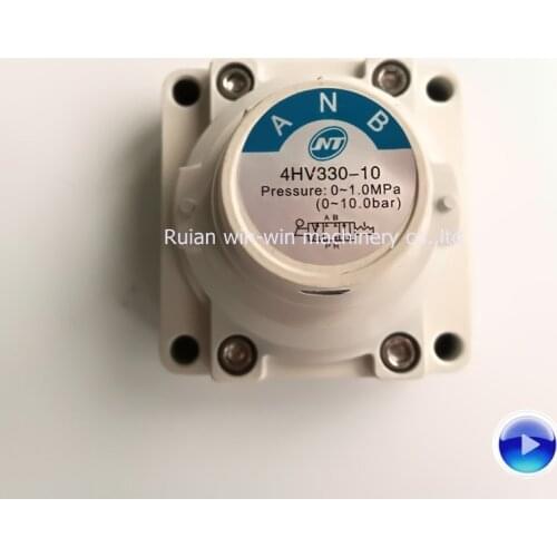 4HV330-10 Pneumatic Plastic Handle 3 Positions 4 Ways 3/8"PT Thread Port Air Hand Lever Switching Valve