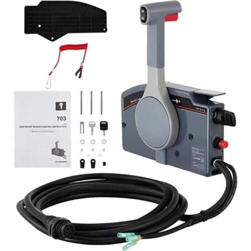 703-48205 Outboard Remote Control Box 10Pin Cable For Yamaha Outboard Motor 703-48205-17 Push to Open 703-48205-15