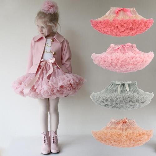 Family matching outfits 2018 new family look candy colors mother daughter clothes Mother baby Skirts Tulle Petticoat christmas
