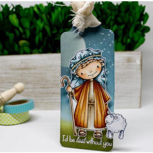 Christmas Blessing Shepherd Holding A Sheep Metal Cutting Dies And Stamps for Craft Dies Scrapbooking Album Embossing New Dies