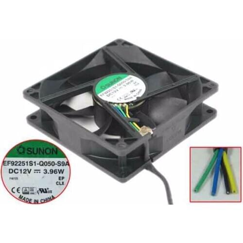 SUNON EF92251S1-Q050-S9A DC12V 3.96W 92x92x25mm 4-Wire Server Cooling Fan
