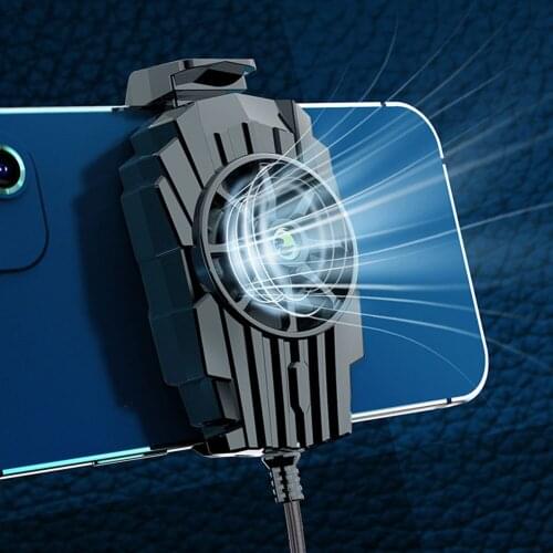 Universal Mobile Phone Cooling Fan Radiator Cooler PUBG Cool System Gamepad Phone Holder Stand For iphone Xiaomi Huawei Samsung