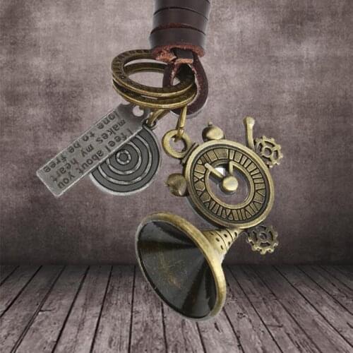 Vintage Music Horn Pendant Key Chain Musical Instrument Trumpet Keychain Women Men Key Holder Key Ring Gifts