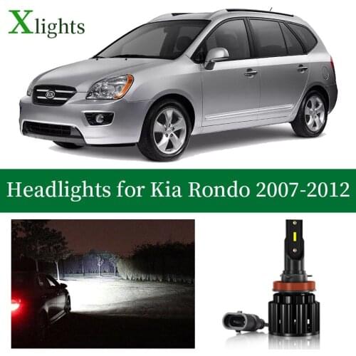 Xlights Car Bulbs For Kia Rondo 2007 2008 2009 2010 2011 2012 Led Headlight Bulb Low High Beam Lamp Headlamp Light Accessories