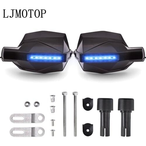 Motorcycle Hand Guards 7/8" Handlebar with LED Light Motocross Handguards For Honda NC750S NC750X nc 750 750x NC700S NC700X