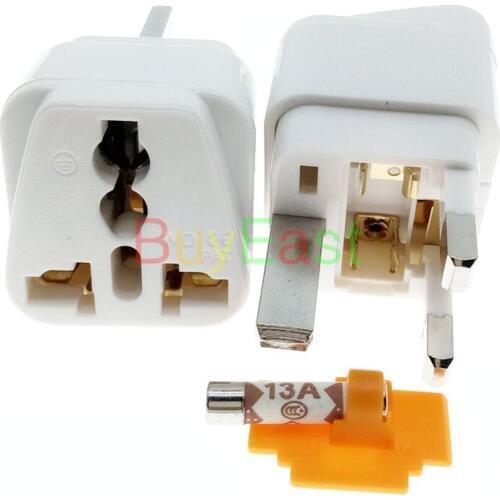 （1 PCS) UK Ireland Malaysia Britis Travel Adapter Type G Outlet BS1363 13 Amp Fused Convert EU/US/UK/AU/China/Japan... Plug WT