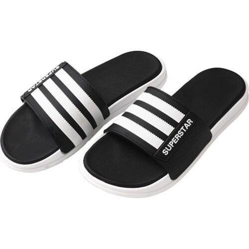 2021 Summer New Men Slippers Outdoor Thick Bottom Anti Slip Bathroom Couples Slippers Indoor Wear-Resisting Fashion Male Sandals