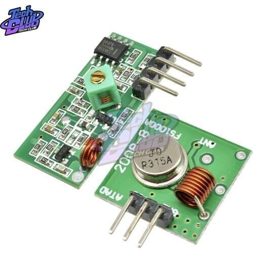315 315Mhz RF Transmitter And Receiver Link Kit for Arduino Wireless Remote Control Module Voltage Module Board
