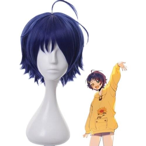 Anime WONDER EGG PRIORITY Ohto Ai Cosplay Short Heat Resistant Synthetic Hair Halloween Carnival Party Role Play + Wig Cap+Hairp