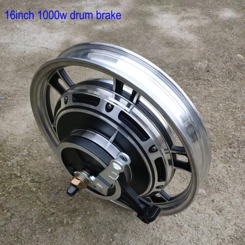 16Inch 48v60v72v84v96v 1000w Motor Drum Brake Big Power Over Voltage for Electric Bike/Scooter MOTORBIKE Tricycle ATV Parts