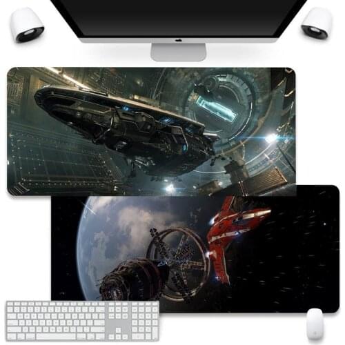 Elite Dangerous Computer Laptop Anime Mouse Mat Mouse Pad Company XL Large Keyboard PC Desk Mat Takuo Anti-Slip Comfort Pad
