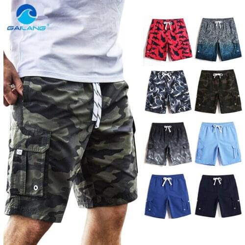 Gailang Brand Men Beach Shorts Quick Dry Bermuda Mens Shorts Trunk Casual Cargo Swimwear Boxer Mens Summer Hip Hop Board Shorts