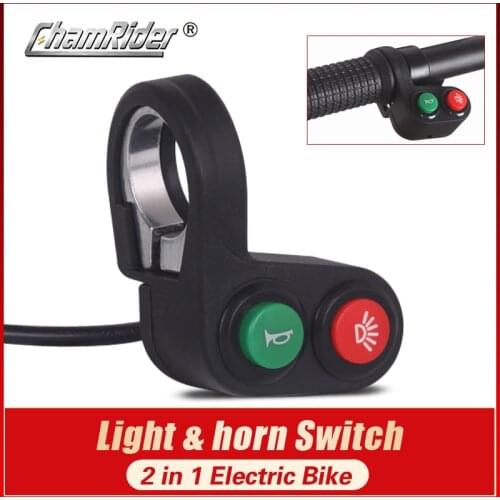 Headlight Switch horn light Switch 2 in 1 on/off 160cm 12V-80V ebike Accessories