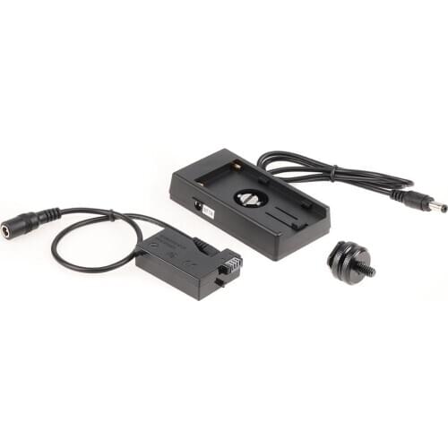 LP-E8 Dummy Battery Plate+F970 Battery Adapter Mount Plate For Canon EOS 550D 600D 650D 700D Kiss x7i x6 x5 x4