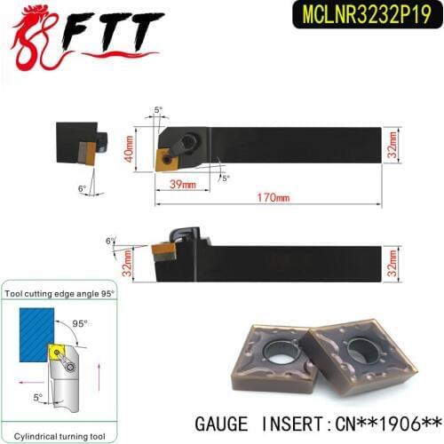 MCLNR3232P19 95 Degree External Turning Lathe Bar Tool Holder For CNMG190604 CNMG190608 Used on CNC Lathe Machine