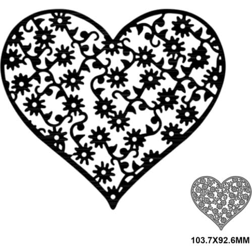 Heart-shaped And Flower Metal Cutting Dies For DIY Scrapbooking Photo Album Season Embossing DIY Paper Cards 2021 New