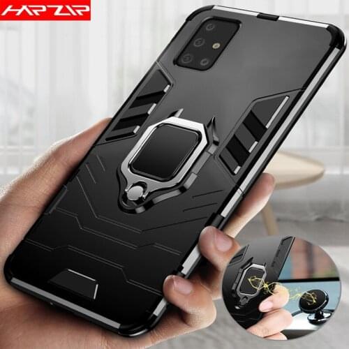 Metal Ring Finger Holder Rubber Cover For Samsung Galaxy S20 FE A02S M31S M21 A42 A71 A51 A41 A31 A21S A30S A10S A30 A50 Case