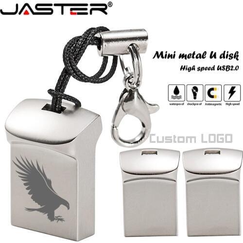 JASTER mini USB flash drive ultra memory stick pen drive 16GB 32GB 64GB Pendrive with free custom logo christmas gifts for kids