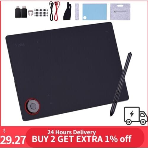 Multi-Functional Professional Tableta Grafica Graphic Tablet Drawing Tablet Writing Board with 8192 Levels Battery-Free Stylus
