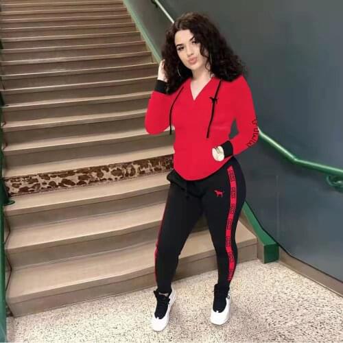 Fashion new design women set letter print crop top and long pant set female 2 pieces outfits for women track suit