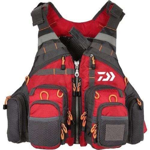 Mens Outdoor Fishing Vest Detachable Portable Multiple Pockets Breathable Grid Mesh Comfortable Durable Jackets Vests