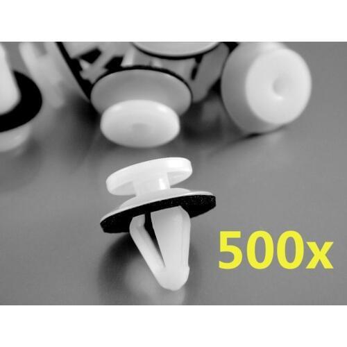 Set of 500 Pcs Rivet Fastener Side Garnish & Moulding Trim Clips MB696120 For Eclipse 1994-On