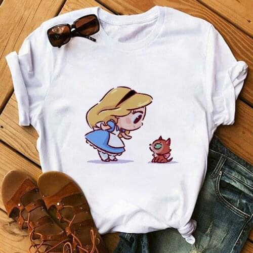 New hot buy kawaii cute Japanese princess ms ms printed cartoon printed t-shirts with short sleeves printed harajuku leisure T