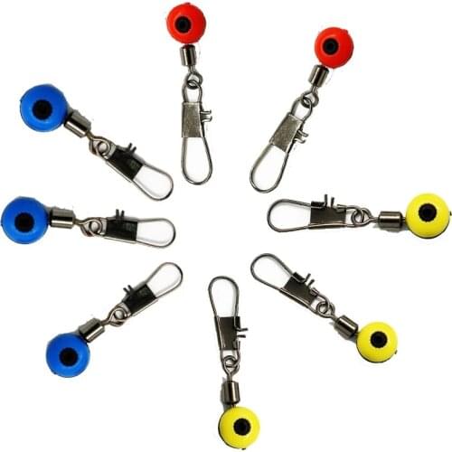 20Pcs/lot Space Beans Fishing Connector Float Connector Rolling Swivel Fishing Supplies Fishing Accessories