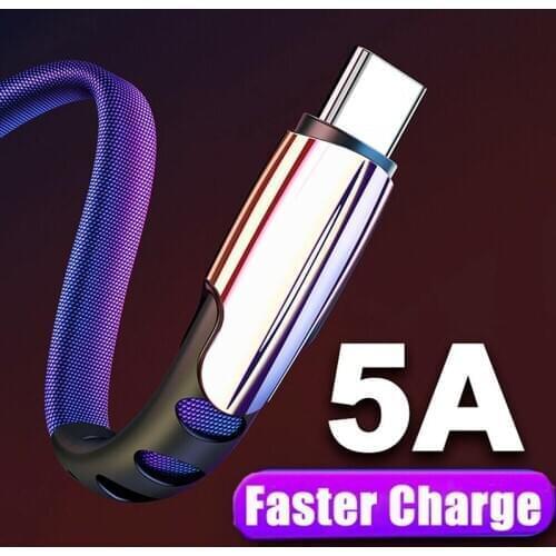 5A Fast Charging USB Type-C Data Sync Cable Micro USB Braided Cable For Samsung A10 M10 A21 A31 A51 A71 A50 A70 A30 Charger Cord