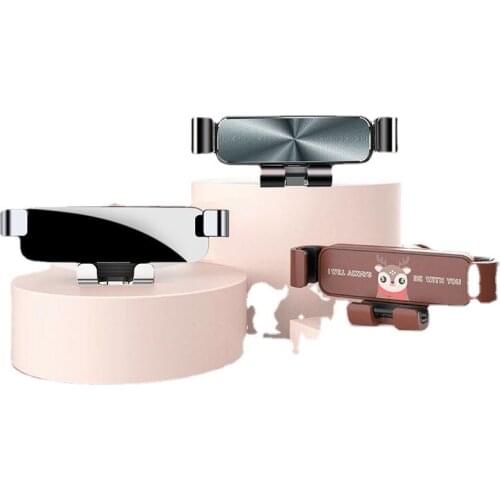 1pcs Car Phone Holder Car Air Outlet Mount Clip Car Accessories Interior Universal Mobile Holder ABS Car Mount Phone Support