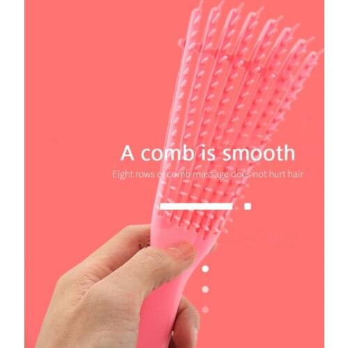 1 Pcs Hairdressing Comb Scalp Massage Comb Plastic Handle Color Wet And Dry Comb DIY Salon Hairdressing Styling Tools
