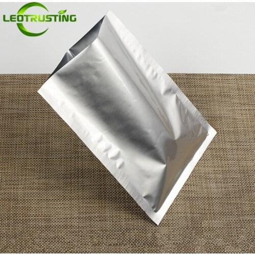 100pcs Small Open Top Aluminum Foil Bag Powder Dog Food Bag Garlic Vacuum Packaging Bag Oilproof Waterproof Food Vacuum Bag
