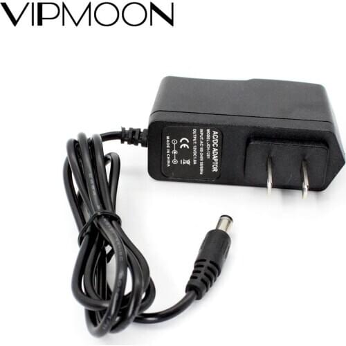 12V 1A Power Adapter 12W Wall Charger Supply Adapter AC 100-240V (US Plug) to DC 12V 1A (2.1 x 5.5mm) Power Supply 1M Power Cord