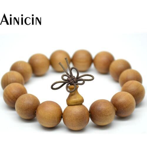 5pcs High Quality Matte Surface Sandalwood 15mm Round Beads Tibetan Mala Prayer Bracelets For Men fashion Gift Jewelry