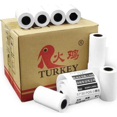 57mm x 30 mm Mobile POS Receipt Till Rolls, 40 Rolls / Carton