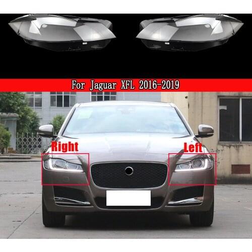 Car Front Headlight Glass Headlamps Transparent Lampshade Lamp Shell For Jaguar XFL 2016-2019 Headlight Cover Lampcover