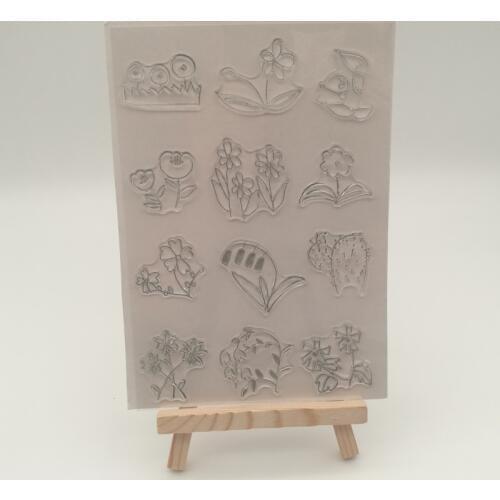 Flowers Transparent stencil for DIY Scrapbooking/Card Making/Kids Christmas Fun Decoration Supplies