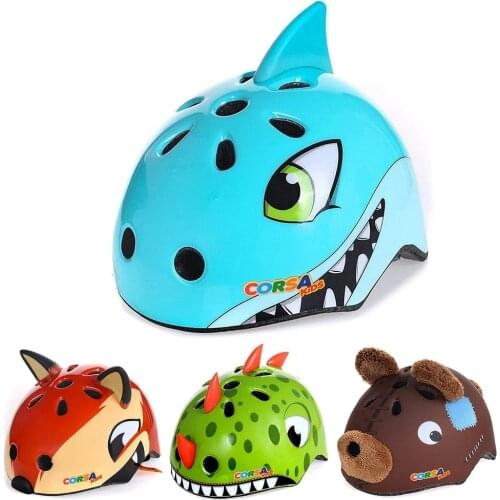 Kids Bicycle Helmets Children Cycling Helmet Road Bike Helmet Boys Grils Balance Car Sliding Car Riding Skating Cartoon Helmets