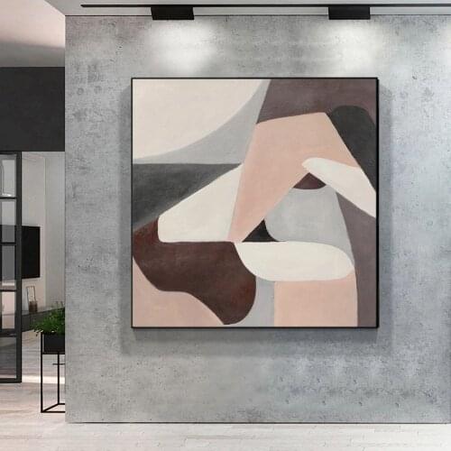Home Decor Art Canvas Painting hand-painted Oil Painting Modern Minimalist Paintings Art Substanti High-end Model Room No Frame
